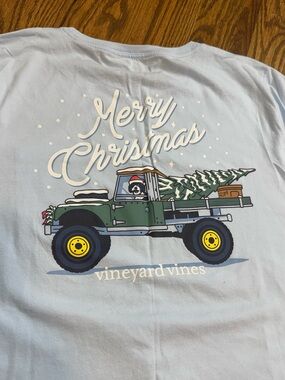 Vineyard Vines Bernedoodle Christmas shirt